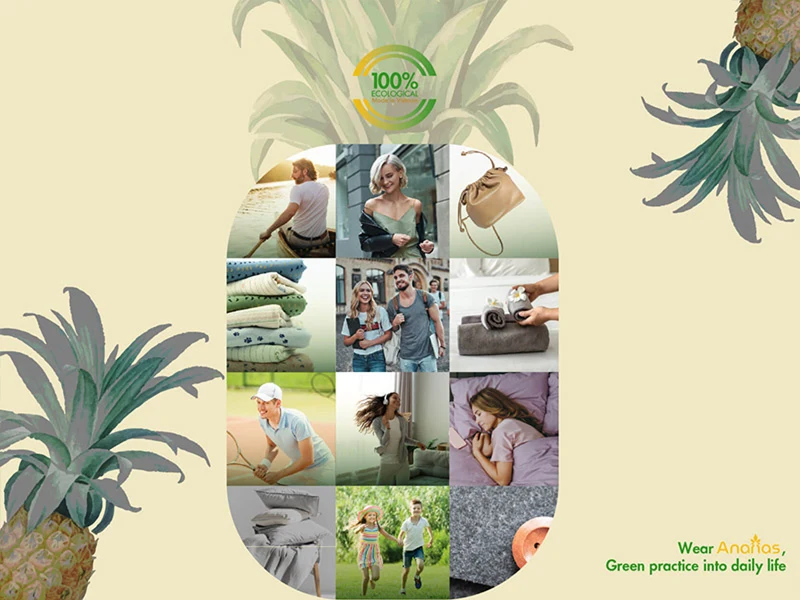 Vietnam Mass Produces ANANAS Pineapple Fiber Yarn Fabric