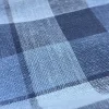 Pineapple fabric 70%Cotton30%Pineapple Caro Xanh-Ananas Shirting Fabric in Blue Plaid