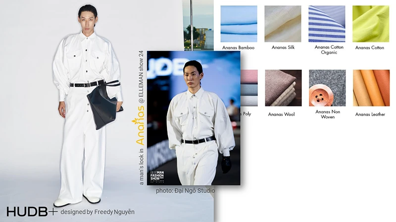 Khám Phá Chất Liệu Tương Lai Tại Next@Fashion InStyle 2025 10 sợ vải dứa Ananas là sợi vải eco nguồn gốc Việt Nam đầu tiên được sản xuất đại trà được Nissenken, VTRSI