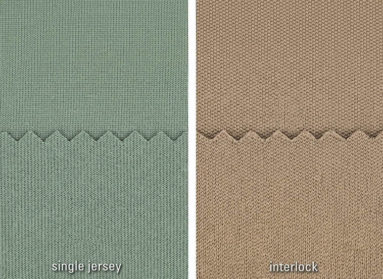 What Is Interlock Fabric, and How Does It Differ from Single Jersey? 4 single jersey fabric vs interlock2