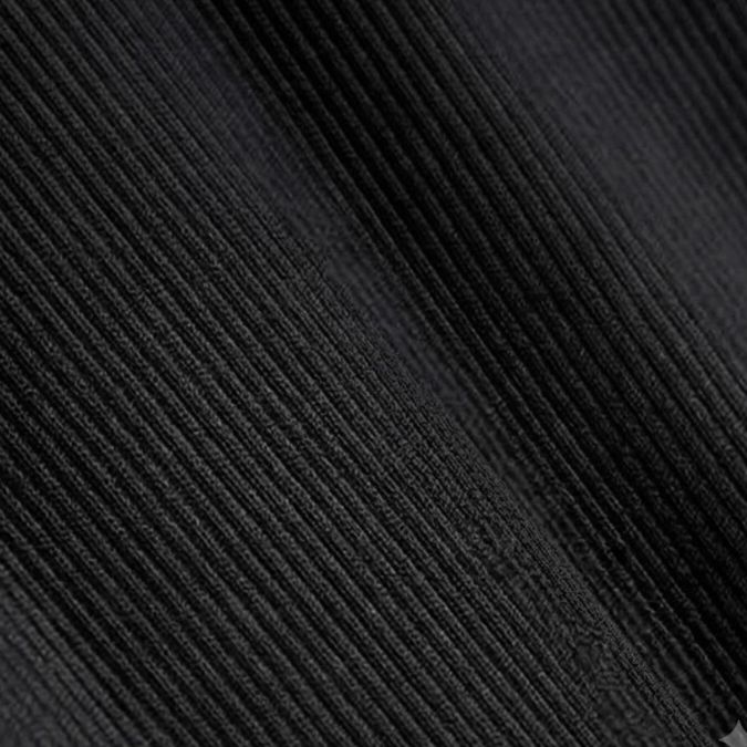 VẢI THUN 100% BAMBOO COTTON RIB CO GIÃN 2 CHIỀU 402GSM 5 100% BAMBOOCOTTON (5050) RIB KNIT ĐEN