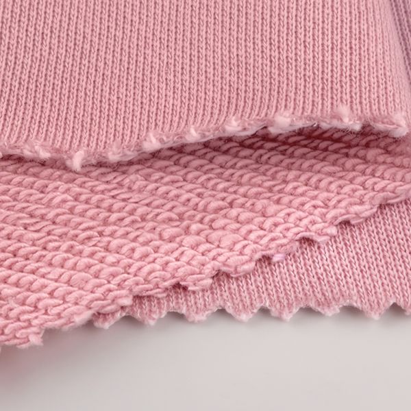 FRENCH TERRY 47.5% BAMBOO 47.5% CVC 5% SPANDEX 5 47.5%tre 47.5% CVC 5% SPANDEX FRENCH TERRY hồng pink