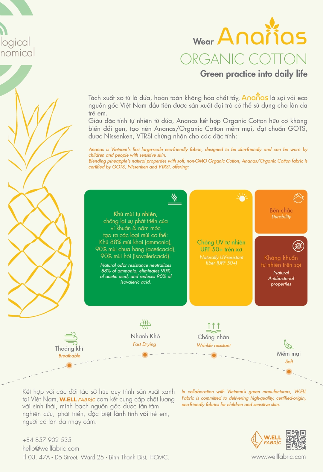 baby and kids collection vải dứa Ananas