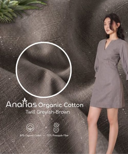 Organic Cotton & Pineapple Fiber Twill